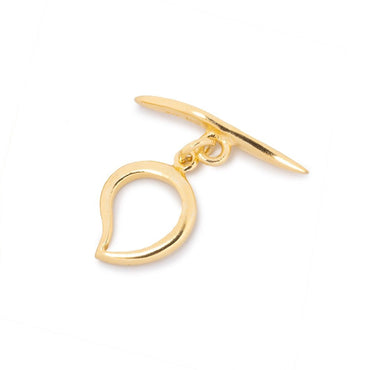 18x12mm Vermeil Toggle Paisley Design 1 piece (ONLINE ORDER ONLY)