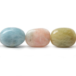 18x13-20x14mm Multi Beryl straight drilled plain nuggets 16 inch 20 beads (ONLINE ORDER ONLY)