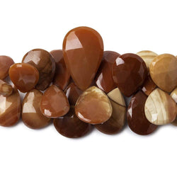 18x13-21x17mm Bruno Jasper Faceted Pear Beads 4 inch 22 pieces AA (ONLINE ORDER ONLY)