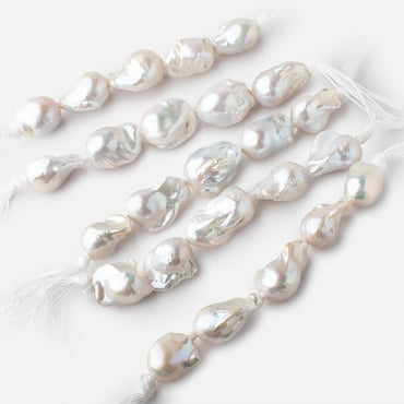 18-22mm White large hole Ultra Baroque Pearls 5 Beads (ONLINE ORDER ONLY)