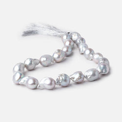 18x13-23x14mm Silver Ultra Baroque Freshwater Pearls 15.5 inch 19 pieces AA (ONLINE ORDER ONLY)
