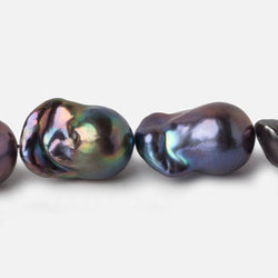 18x13-24x15mm Peacock Ultra Baroque Freshwater Pearl 16 inch 19 pieces A (ONLINE ORDER ONLY)