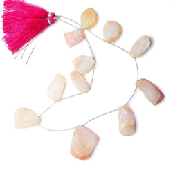 18x13-28x22mm Sorbet Pink Agate Drusy Freeform Beads 11 pieces (ONLINE ORDER ONLY)