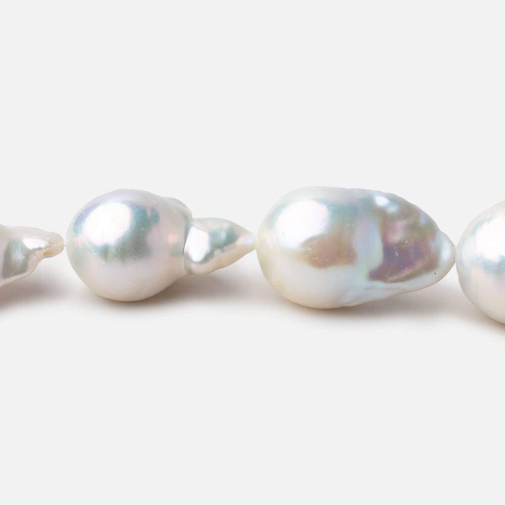18x14-20x16mm Off White Ultra Baroque Freshwater Pearls 16 inch 21 pcs (ONLINE ORDER ONLY)