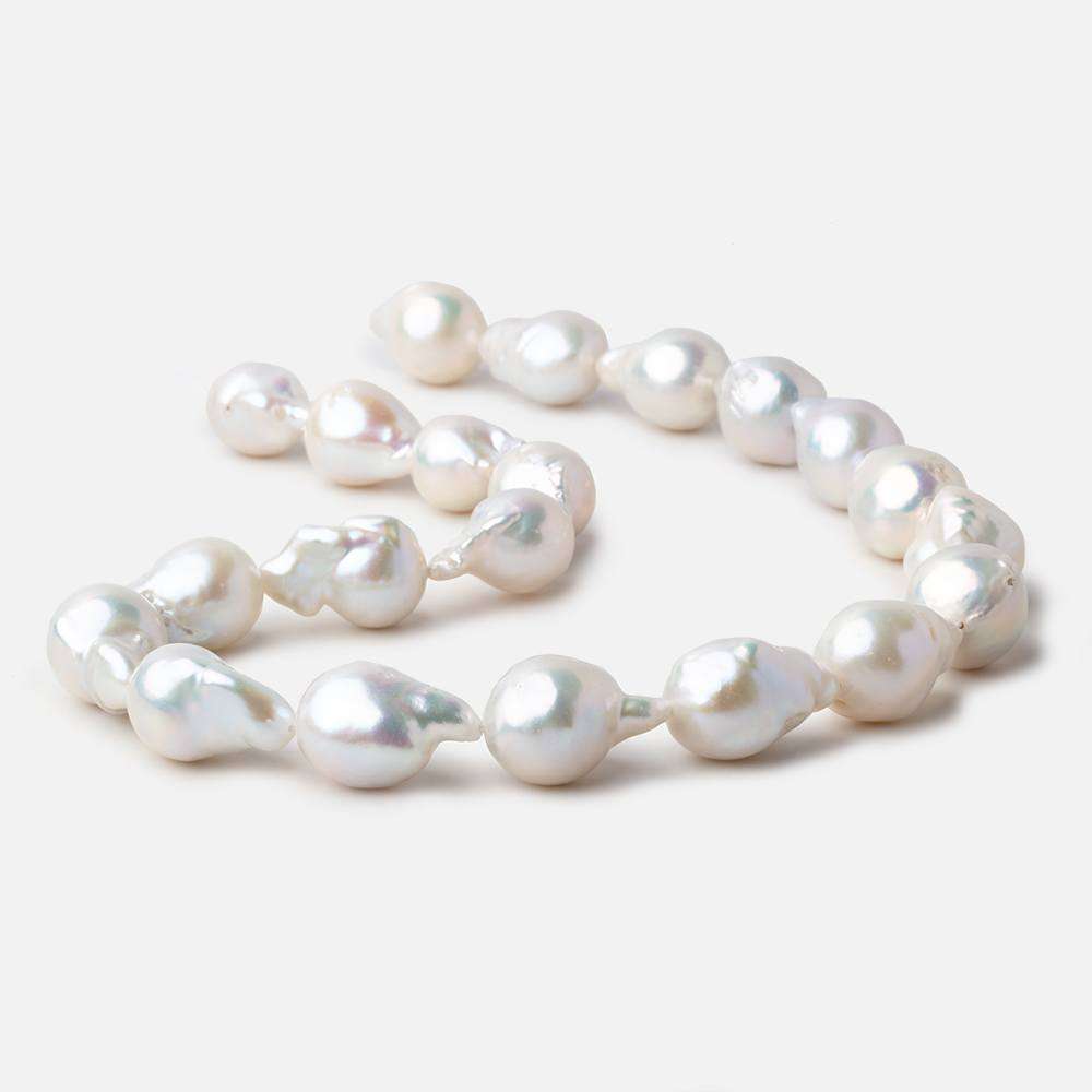 18x14-20x16mm Off White Ultra Baroque Freshwater Pearls 16 inch 21 pcs (ONLINE ORDER ONLY)