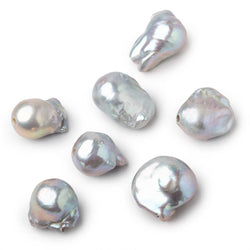 18x14-23x15mm Silver Ultra Baroque 2.5mm Large Hole Focal Beads 1 piece (ONLINE ORDER ONLY)