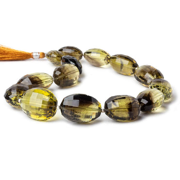 18x14-24x19mm BiColor Quartz checkerboard faceted nugget beads 12 inch 14 beads A (ONLINE ORDER ONLY)