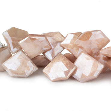 18x21-19x24mm Mystic Multi Color Moonstone Faceted Pentagonals 8 inch 28 beads (ONLINE ORDER ONLY)