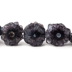 19-21mm Blue Black Solar Quartz Straight Drilled Slice Beads 8 inch 8pieces (ONLINE ORDER ONLY)
