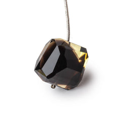 19-22mm Bi Color Quartz Faceted Nugget 1 Focal Bead (ONLINE ORDER ONLY)