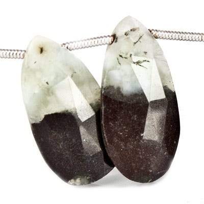 19-22mm Prehnite Beads Pear Briolette 8 inch 16 pieces (ONLINE ORDER ONLY)