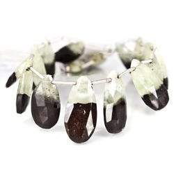 19-22mm Prehnite Beads Pear Briolette 8 inch 16 pieces (ONLINE ORDER ONLY)