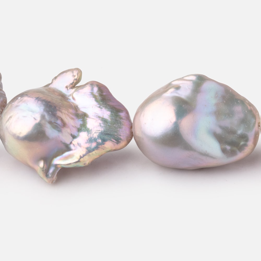 19-32mm Lilac Silver Ultra Baroque Freshwater Pearls 16.5 inch 18 Beads AA (ONLINE ORDER ONLY)