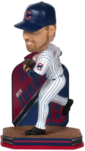 Ben Zobrist Chicago Cubs Name & Number MLB Bobblehead (ONLINE ORDER ONLY)