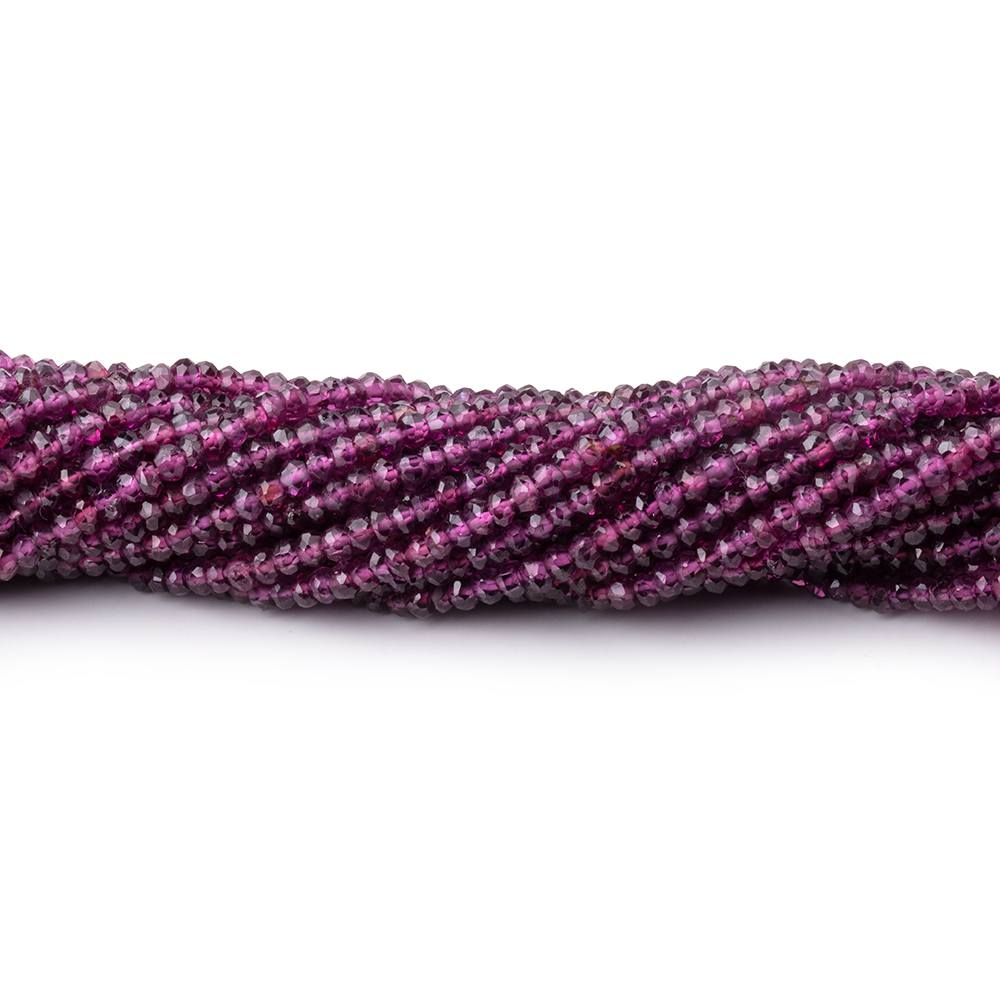 3mm Malaia Garnet Faceted Rondelle Beads 13 inch 190 pieces AA Rare (ONLINE ORDER ONLY)