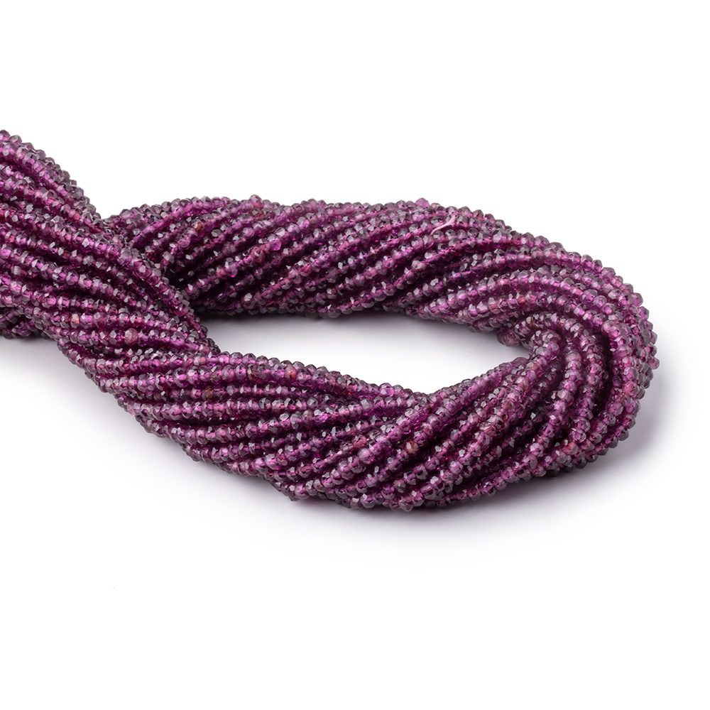 3mm Malaia Garnet Faceted Rondelle Beads 13 inch 190 pieces AA Rare (ONLINE ORDER ONLY)