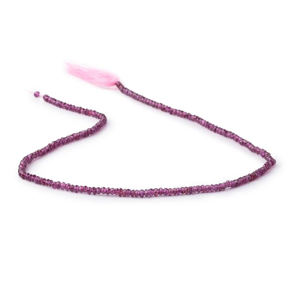 3mm Malaia Garnet Faceted Rondelle Beads 13 inch 190 pieces AA Rare (ONLINE ORDER ONLY)