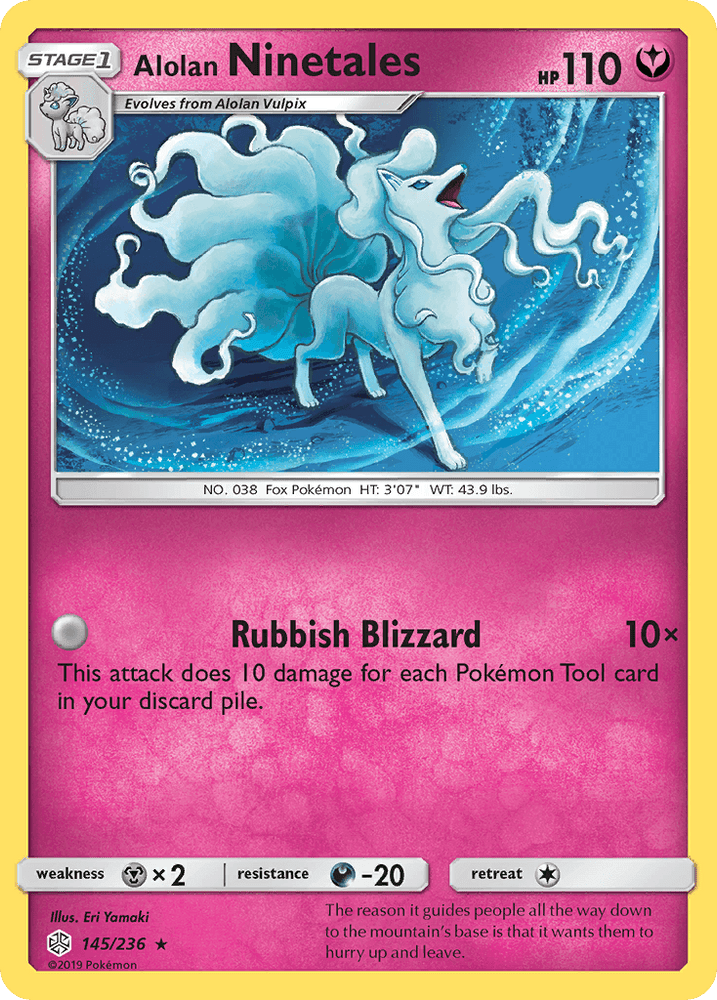 Alolan Ninetales (145/236) [Sun & Moon: Cosmic Eclipse] (Online Only)