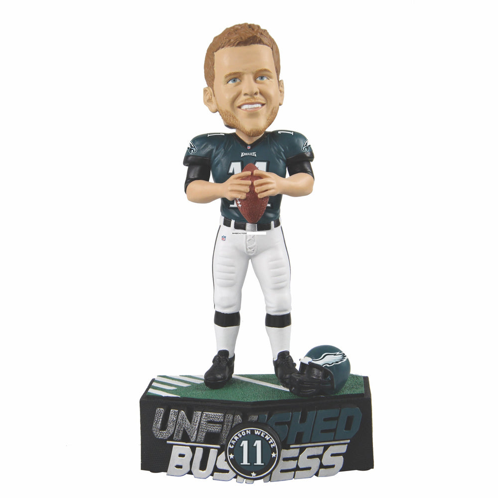 Carson Wentz Philadelphia Eagles Unfinished Business NFL Bobblehead (ONLINE ORDER ONLY)