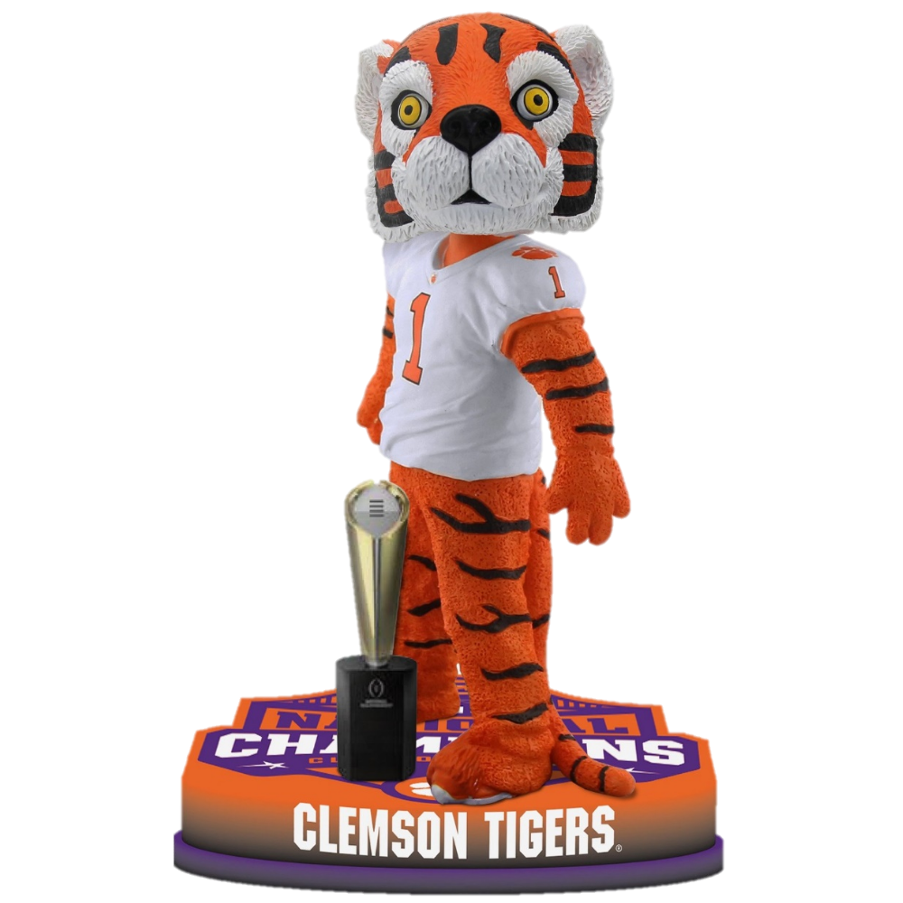 The Tiger Clemson Tigers 2019 College Football Playoff Champions NCAA Bobblehead (ONLINE ORDER ONLY)
