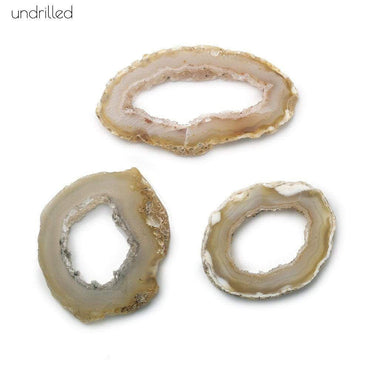 32x26mm Golden Chalcedony Occo Agate Slice Bead 1 piece (ONLINE ORDER ONLY)