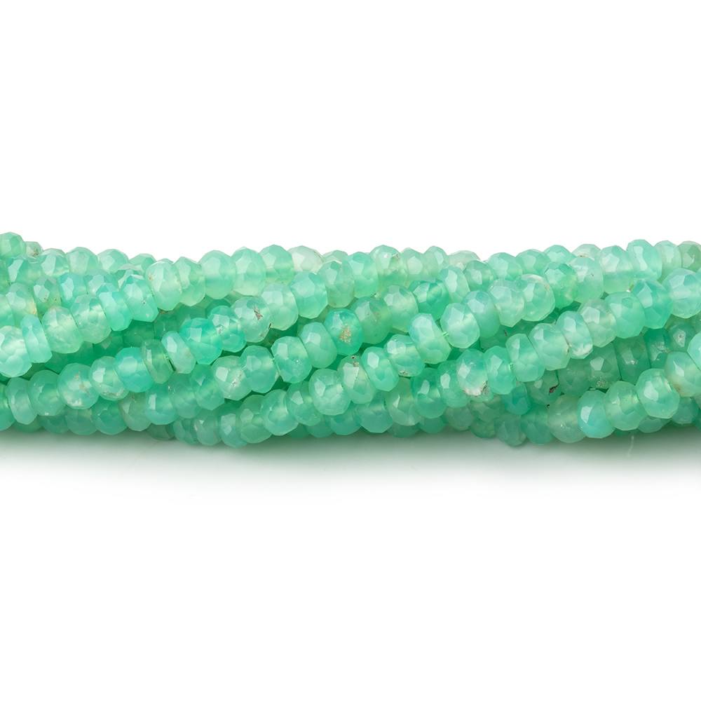 3.5mm Chrysoprase Faceted Rondelle Beads 13 inch 145 pieces AA (ONLINE ORDER ONLY)