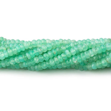 3.5mm Chrysoprase Faceted Rondelle Beads 13 inch 145 pieces AA (ONLINE ORDER ONLY)