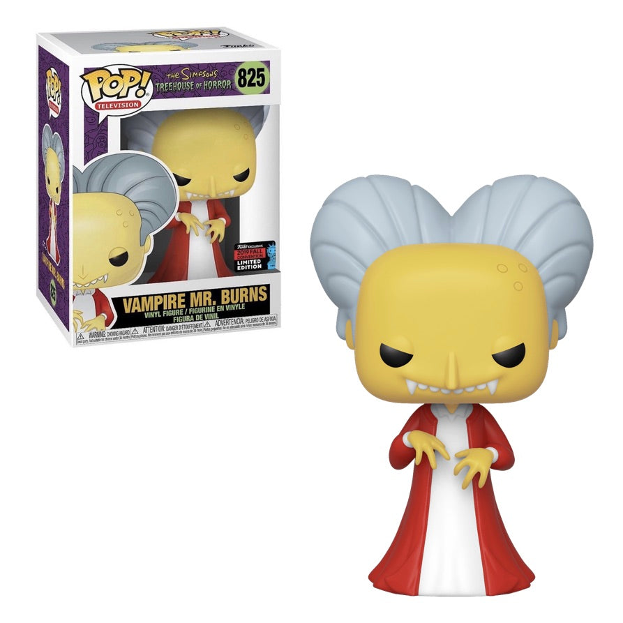 Funko POP! The Simpsons: Treehouse of Horror - Vampire Mr. Burns Vinyl Figure #825 Fall Convention Exclusive [READ DESCRIPTION] (ONLINE ORDER ONLY)