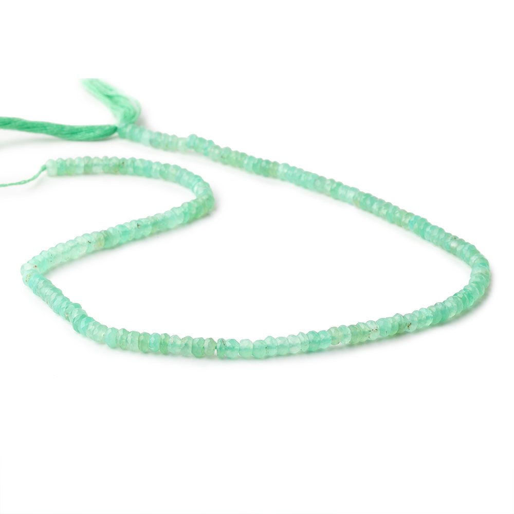 3.5mm Chrysoprase Faceted Rondelle Beads 13 inch 145 pieces AA (ONLINE ORDER ONLY)
