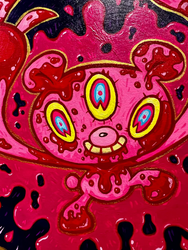 Zoë Moss - Psycho Gloomy - Original Artwork - Gloomy Bear Exhibition (ONLINE ORDER ONLY)