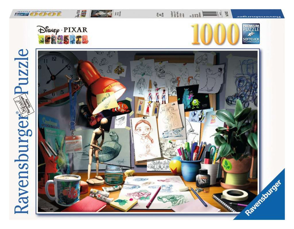 Puzzle: Disney Pixar - The Artist's Desk (ONLINE ORDER ONLY)
