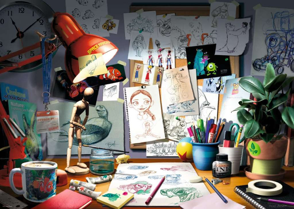 Puzzle: Disney Pixar - The Artist's Desk (ONLINE ORDER ONLY)