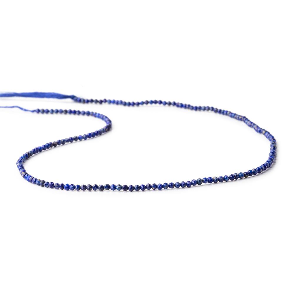 1.8mm Lapis Lazuli microfaceted rondelle beads 13 inch 195 pieces (ONLINE ORDER ONLY)