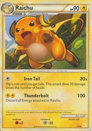 Raichu (19/30) [HeartGold & SoulSilver: Trainer Kit - Raichu] (Online Only)