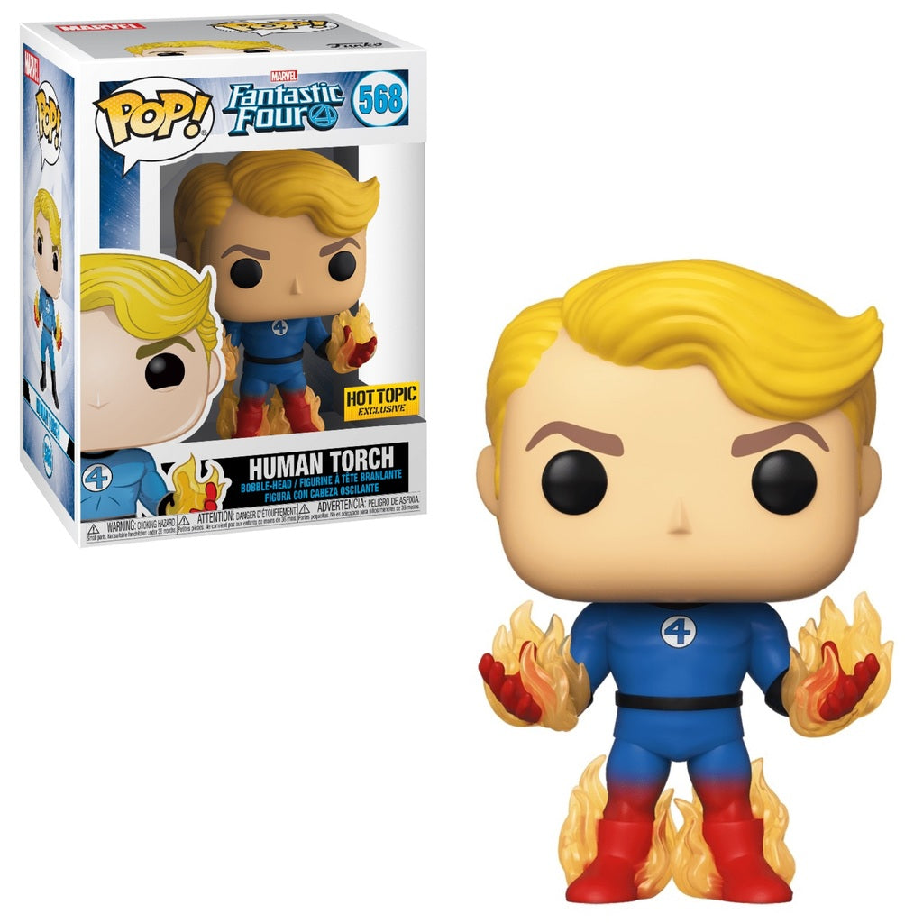 Funko POP! Fantastic Four - Human Torch Vinyl Figure #569 Hot Topic Exclusive [READ DESCRIPTION] (ONLINE ORDER ONLY)