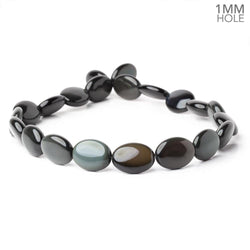 19.5x15mm Rainbow Obsidian Plain Oval 16 inch 21 Beads 1mm Hole AAA (ONLINE ORDER ONLY)