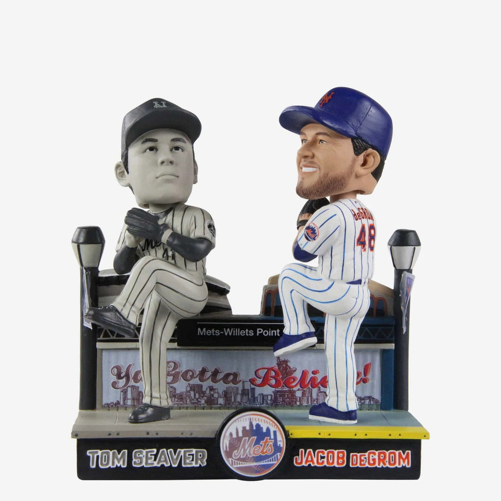Tom Seaver & Jacob Degrom New York Mets Then And Now MLB Bobblehead (ONLINE ORDER ONLY)