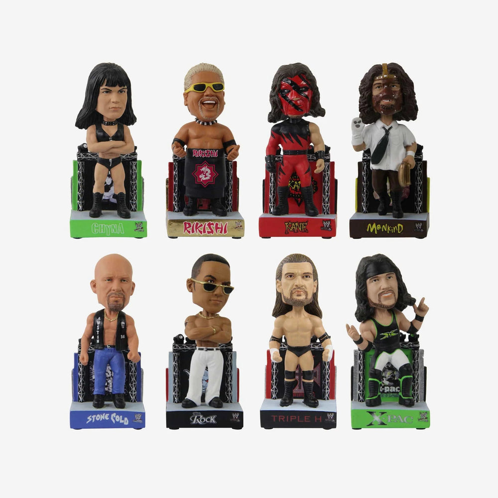 WWE Commemorative 1990s Attitude Era Mini Bobblehead Boxed Set WWE Bobblehead (ONLINE ORDER ONLY)