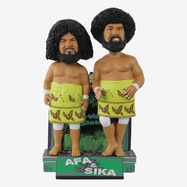 Afa & Sika The Wild Samoans Tag Team WWE Bobblehead (ONLINE ORDER ONLY)