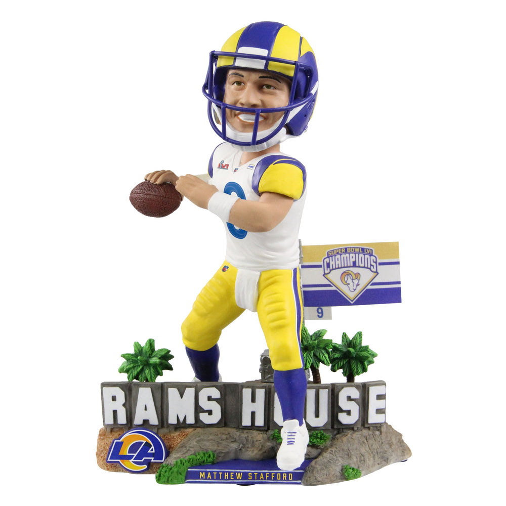 Matthew Stafford Los Angeles Rams Rams House NFL Bobblehead (ONLINE ORDER ONLY)