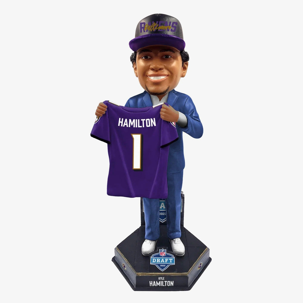 Kyle Hamilton Baltimore Ravens 2022 Draft Pick No. 14 NFL Bobblehead (ONLINE ORDER ONLY)