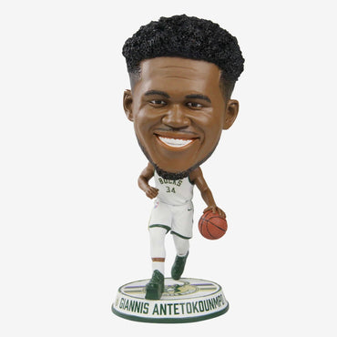 Giannis Antetokounmpo Milwaukee Bucks Home Jersey Bighead NBA Bobblehead (ONLINE ORDER ONLY)