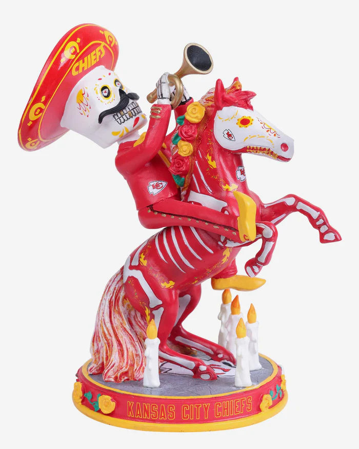Kansas City Chiefs Calavera NFL Bobblehead (ONLINE ORDER ONLY)