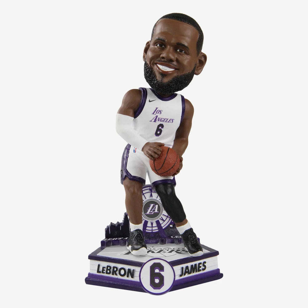 Lebron James Los Angeles Lakers 2023 City Jersey NBA Bobblehead (ONLINE ORDER ONLY)