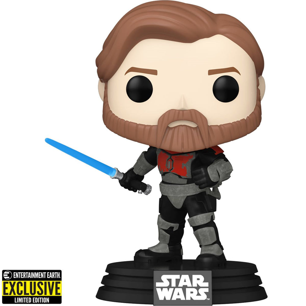Star Wars: The Clone Wars Obi-Wan Kenobi Mandalorian Armor Pop! Vinyl Figure #599 - Entertainment Earth Exclusive (Online Order Only)