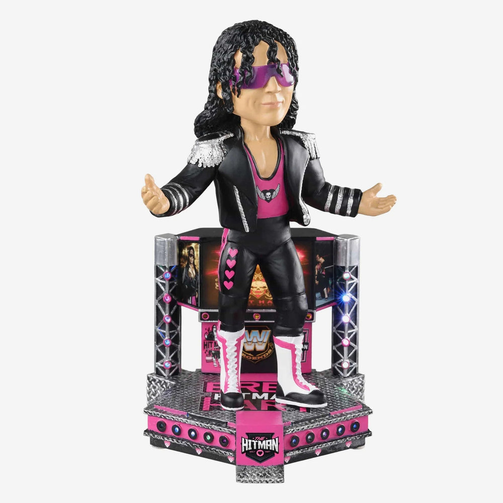 Bret Hart Light Up Stage Entrance WWE Wrestling Bobblehead (ONLINE ORDER ONLY)