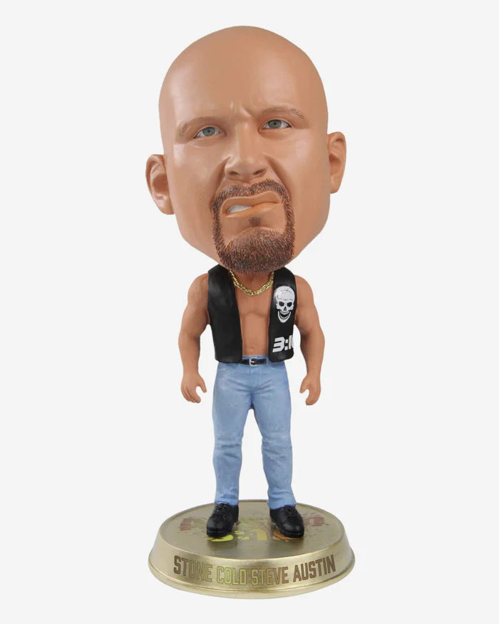 Stone Cold Steve Austin Gold Base Variant Bighead WWE Wrestling Bobblehead (ONLINE ORDER ONLY)
