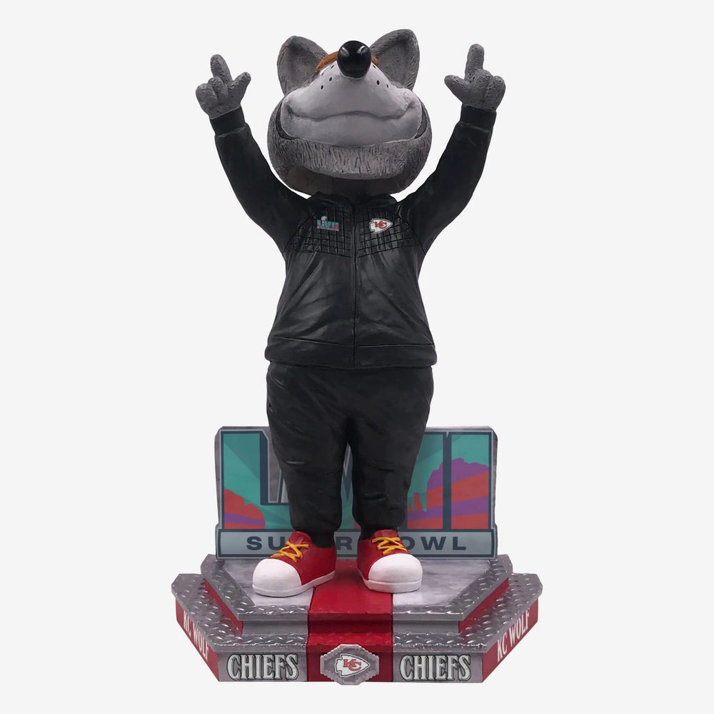 Kc Wolf Kansas City Chiefs Super Bowl Lvii Outfit NFL Bobblehead (ONLINE ORDER ONLY)