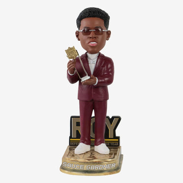 Sauce Gardner New York Jets 2022 Defensive Rookie Of The Year NFL Bobblehead (ONLINE ORDER ONLY)