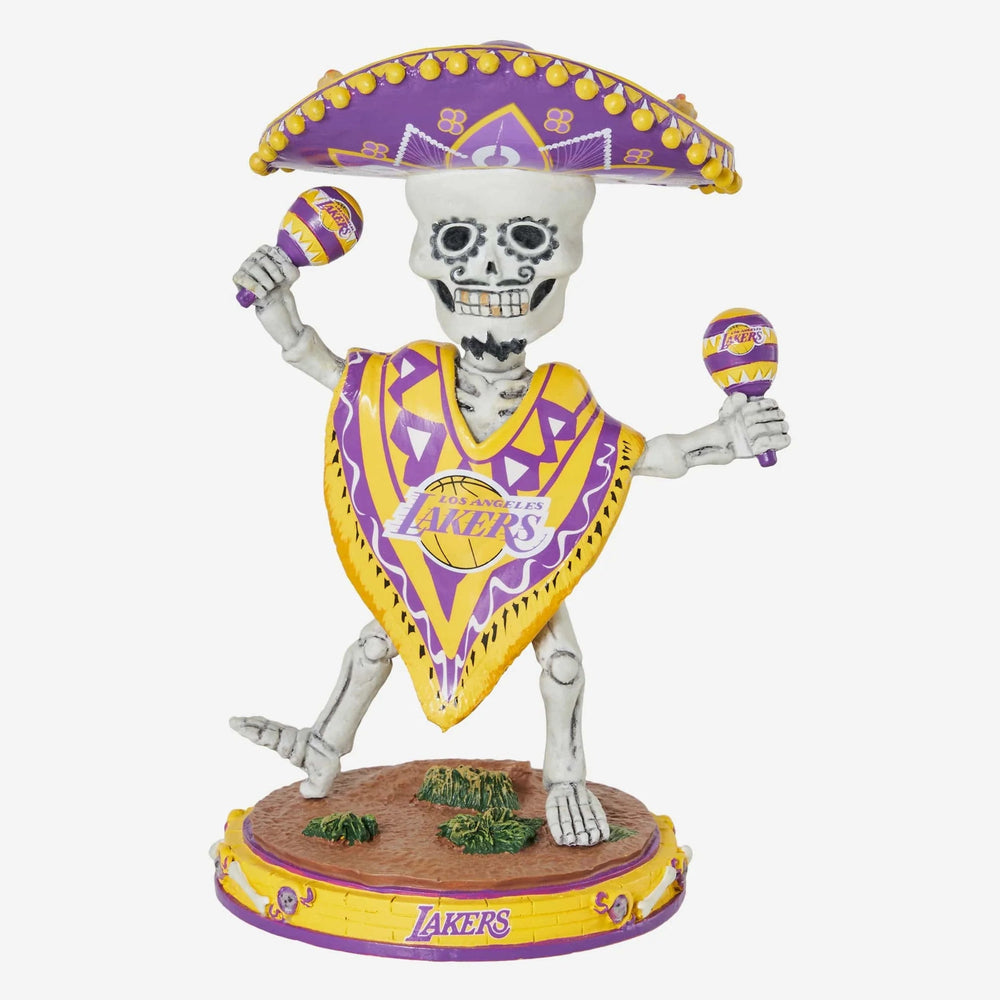 Los Angeles Lakers Calavera Glow In The Dark NBA Bobblehead (ONLINE ORDER ONLY)